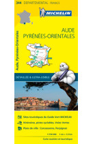 Carte départementale aude, pyrénées-orientales