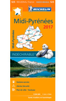 Carte regionale 525 midi pyrenees 2017