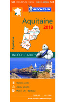 Carte regionale 524 aquitaine 2018