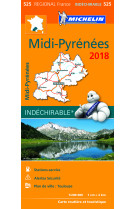 Carte regionale 525 midi pyrenees 2018