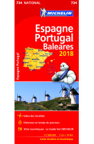 Carte nationale espagne, portugal 2018