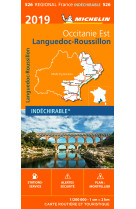 Carte régionale languedoc-roussillon 2019