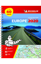 Atlas europe 2020 - atlas routier et touristique (a4-spirale)