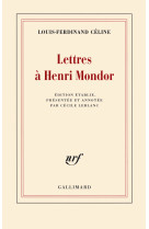 Lettres à henri mondor