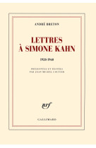 Lettres à simone kahn