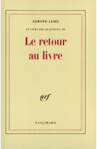 Le retour au livre