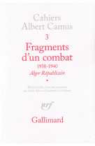 Fragments d'un combat 1938-1940