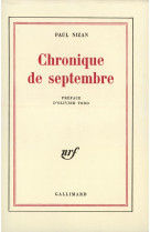 Chronique de septembre