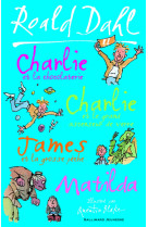 Charlie et la chocolaterie - charlie et le grand ascenseur de verre - james et la grosse pêche - matilda