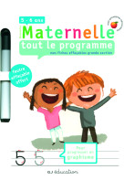 Tout le programme - mes fiches effacables grande section