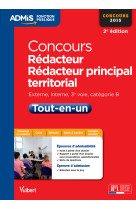 Concours rédacteur et rédacteur principal territorial - catégorie b - admis - tout-en-un