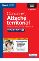 Concours attaché territorial - catégorie a - tout-en-un