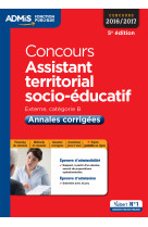 Concours assistant territorial socio-éducatif - catégorie b - annales corrigées