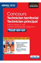 Concours technicien territorial - technicien principal - catégorie b - tout-en-un