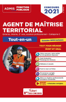 Concours agent de maîtrise territorial - catégorie c - tout-en-un - annales 2019 incluses