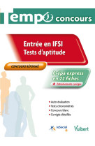 Concours ifsi - tests d'aptitude - ecrit - tempo - l'essentiel en fiches