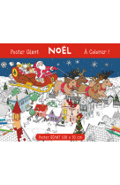 Poster geant a colorier noel