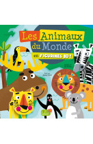 Les animaux du monde (en figurines carton 3d)