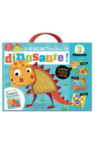 Il ne faut pas toucher... - un dinosaure - coffret puzzle