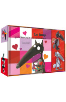 Coffret figurines loup et louve amoureux