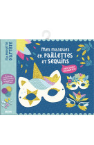 Ma pochette d'artiste - mes masques en paillettes et sequins - créatures enchantées