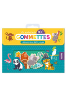 Ma pochette de 100 gommettes - les animaux de la jungle