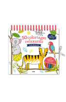 Mes blocs-notes créatifs - 50 coloriages relaxants - animaux