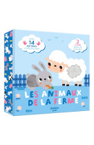 Les p'tits tout doux - coffret à toucher - les animaux de la ferme