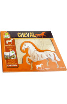 Cheval une maquette a monter + un livret pour tout savoir sur les chevaux