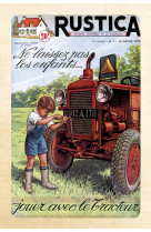 Carnet de notes vintages 2 garcon avec tracteur