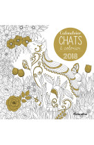 Calendrier chats à colorier 2018