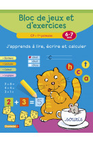 Bloc de jeux et exercices - j'apprends a lire, ecrire (6-7a)