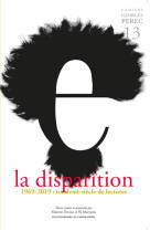 Cahiers georges perec - numéro 13 la disparition