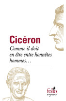 Comme il doit en être entre honnêtes hommes...