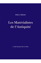 Les matérialistes de l'antiquité