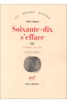 Soixante-dix s'efface