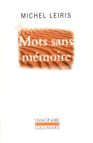 Mots sans mémoire