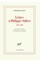 Lettres à philippe sollers