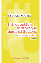 Introduction historique aux institutions