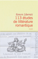 113 études de littérature romantique