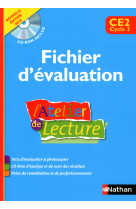 L'atelier de lecture - fichier évaluation + cd - ce2