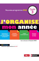 J'organise mon année - cycle 3