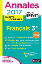 Annales brevet 2017 - français - corrigé