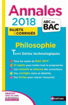 Annales bac philo stmg - corrigés 2018