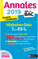 Annales bac 2019 histoire géo terminale l-es - corrigé