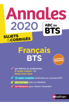 Annales bts 2020 français - sujets & corrigés