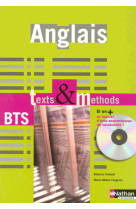 Anglais texts et methods &gt; b2 - bts tertiaires 1 et 2 livre + cd-rom de l'élève livre de l'élève