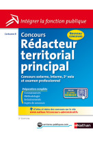 Concours rédacteur territorial principal catégorie b intégrer la fonction publique