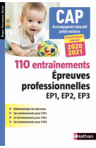 110 entraînements - epreuves prof. ep1 ep2 ep3 - cap accompagnant éducatif petite enfance (efs)