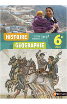 Histoire géographie 6è 2016 - manuel élève